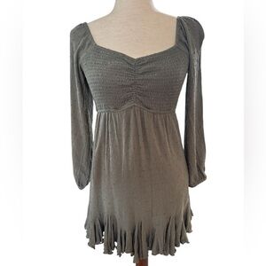 Altar’d State Olive Green Long Sleeve Dress